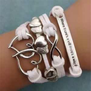 Where there's a will there's a way white infinity bracelet
